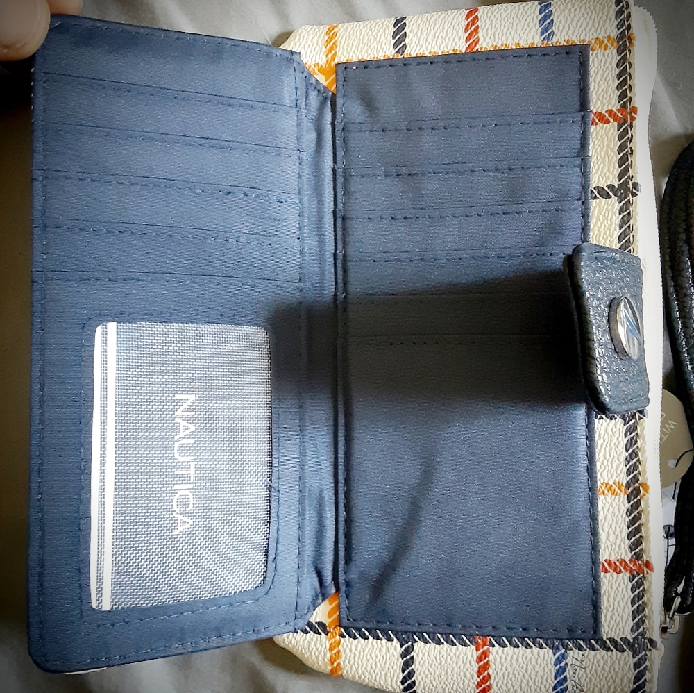 Nautica RFID Flap Tab Wristlet, new with tags. 